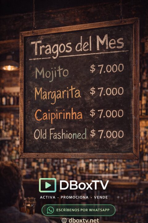 Carta en pizarra desactualizada