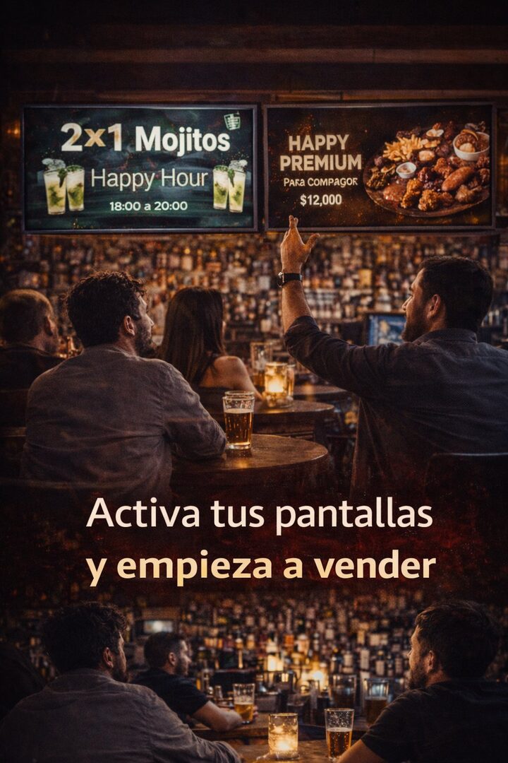 Activa tus pantallas y empieza a vender