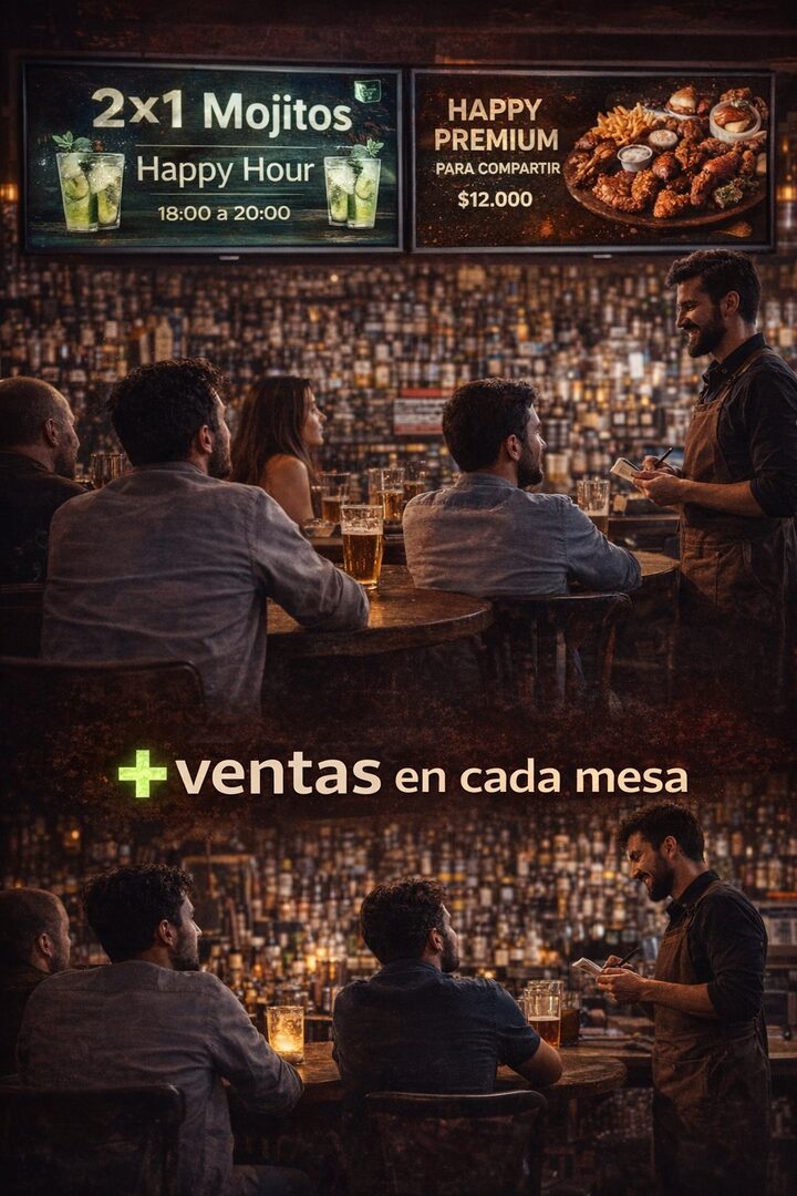 +ventas en cada mesa
