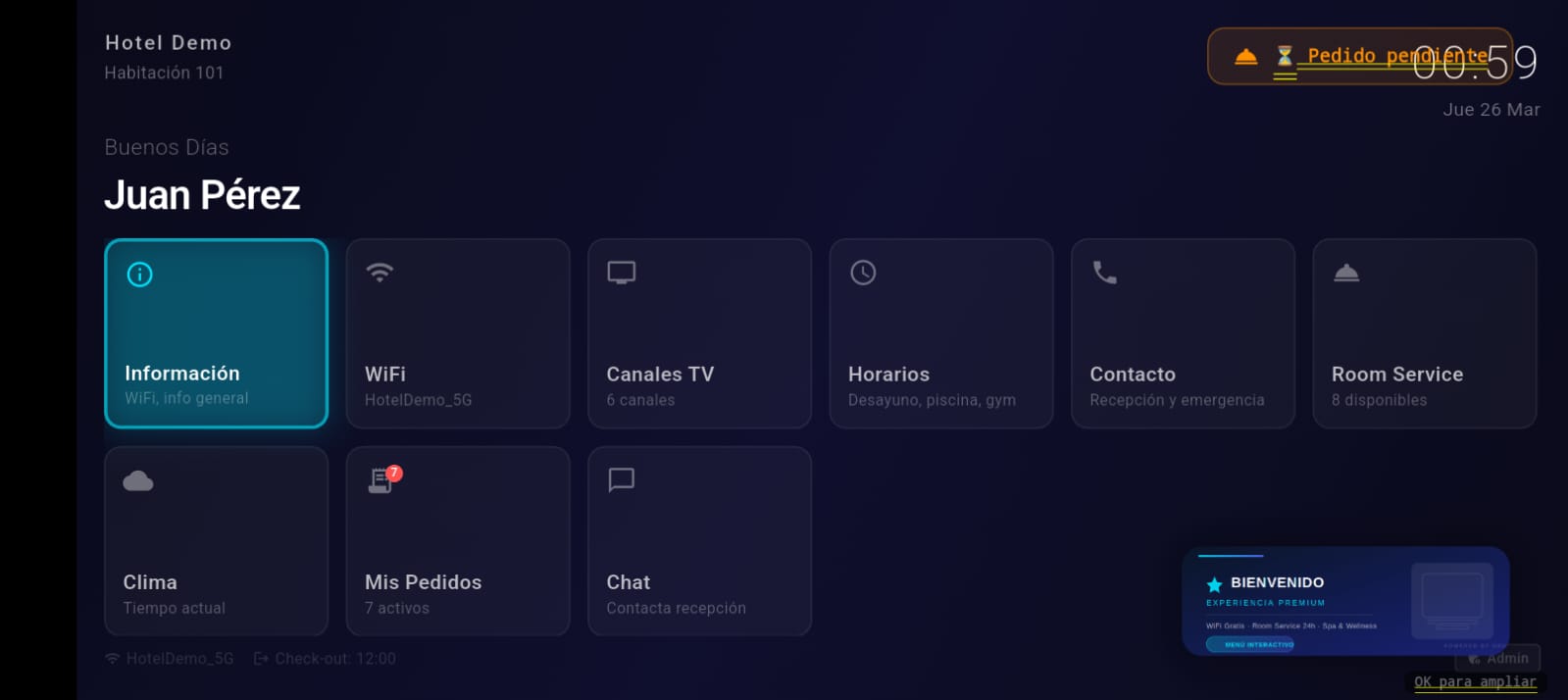 Pantalla principal